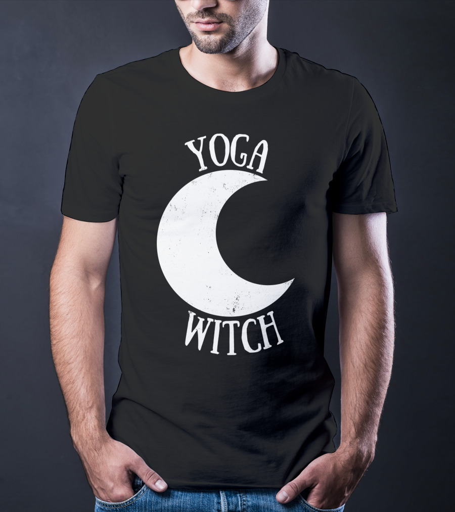 Yoga Witch Crescent Moon T-Shirt