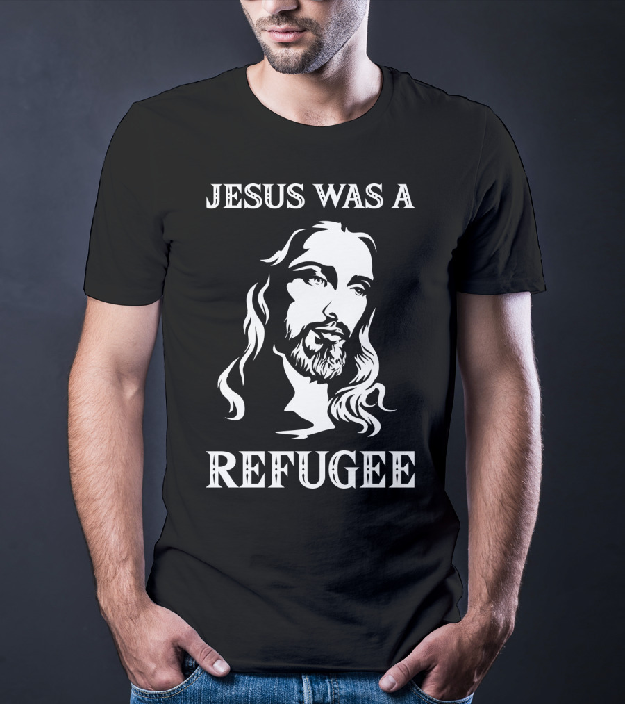 Jesus Was A Refugee Face Of Christ T-Shirt