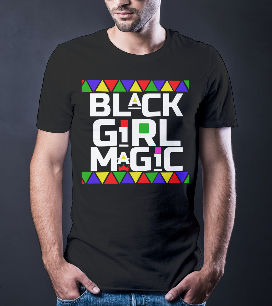 Black Girl Magic African Tribal Crown T-Shirt