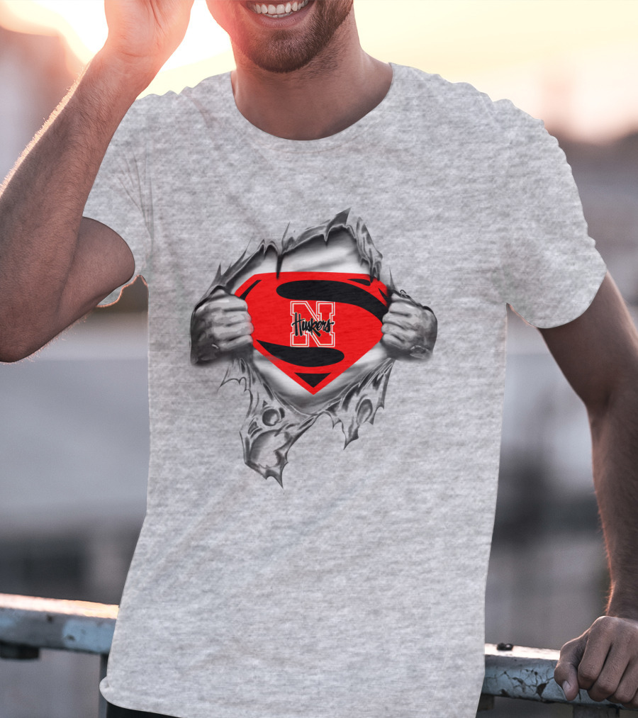 Huskers Superman N Logo Burst T-Shirt