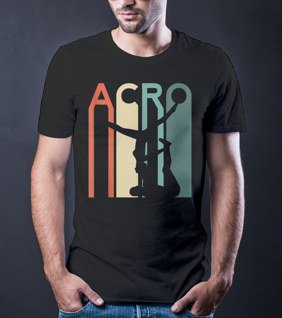 Acro Yoga Vintage Yoga Couple Hot Retro T-Shirt