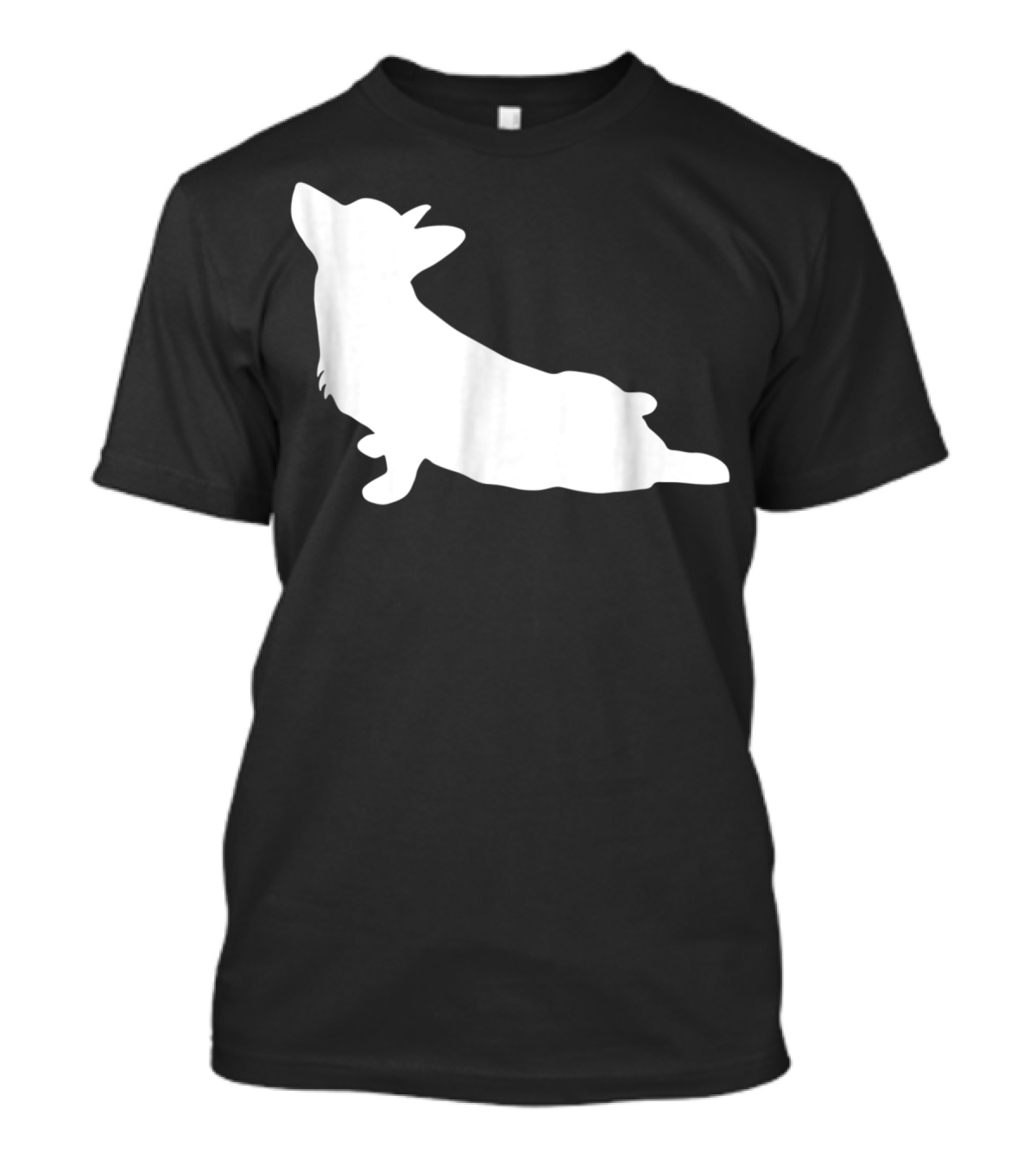 Corgi Yoga Silhouette Stretch Pose T-Shirt