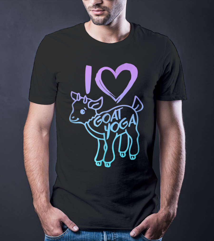 I Heart Goat Yoga Love Goat Yoga T-Shirt