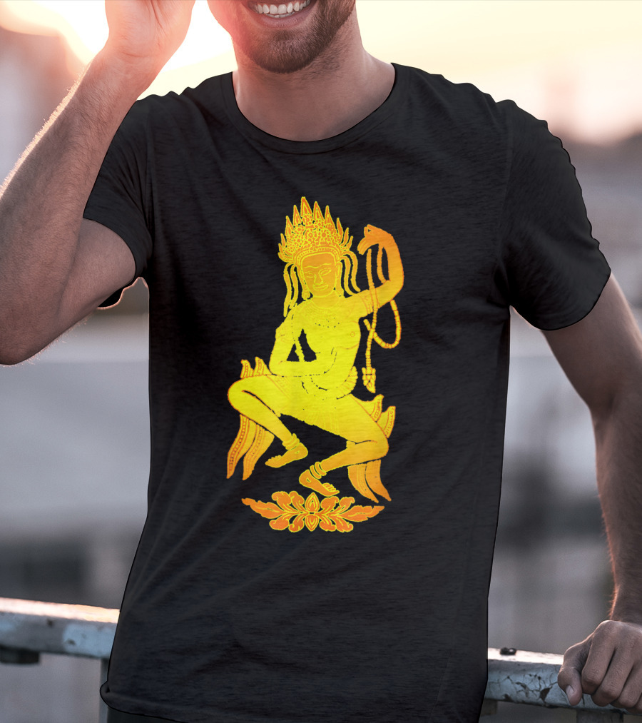 Yoga Meditation Gold Apsara Nymph Dance T-Shirt