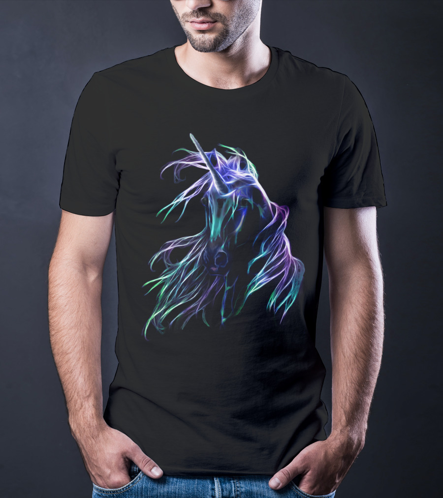 Unicorn In My Heart Neon Fantasy T-Shirt