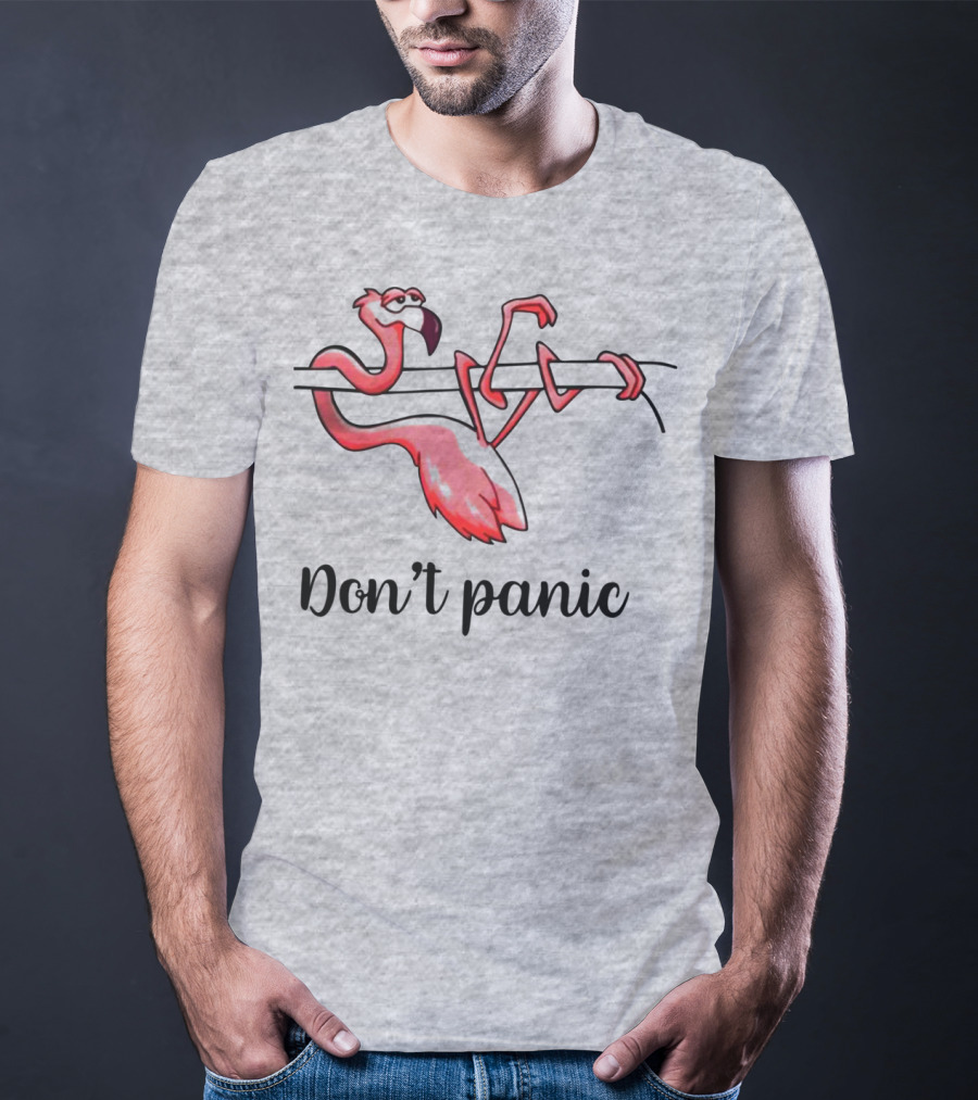 Flamingo Don't Panic T-Shirt