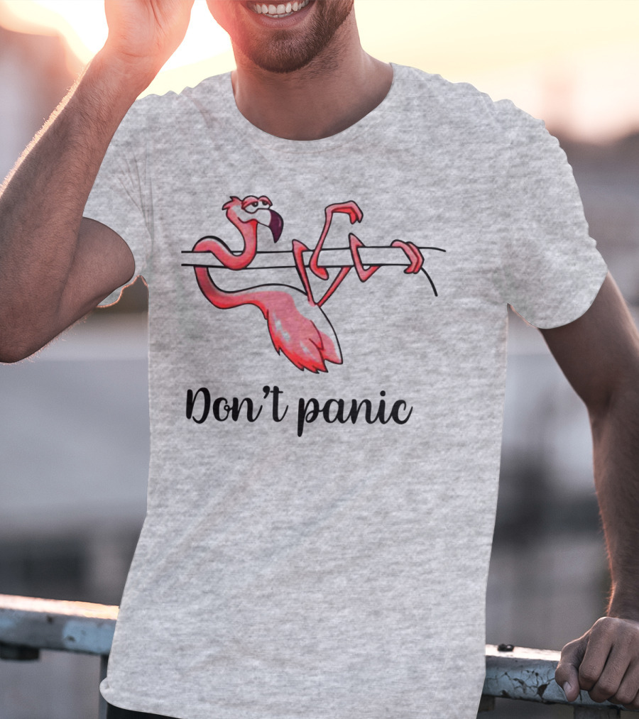 Flamingo Don't Panic T-Shirt