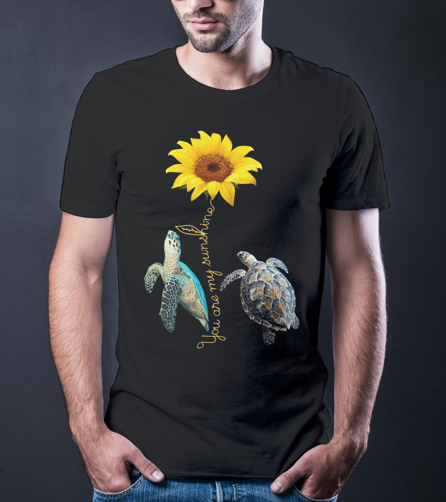 You Are My Sunshine Turtle Sunflower T-Shirt