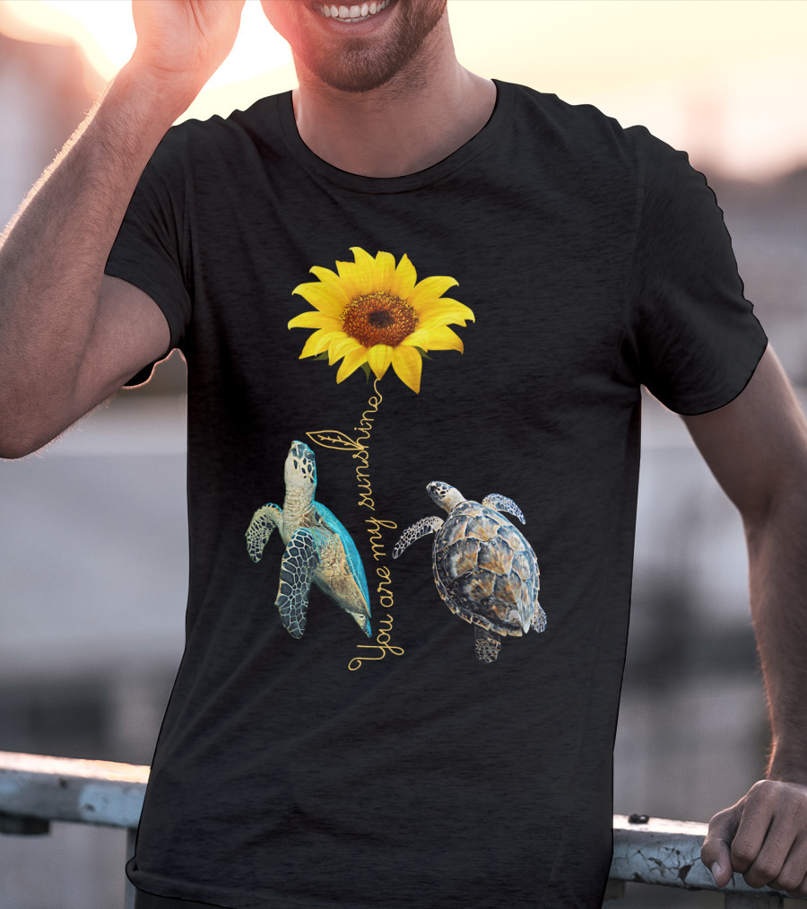 You Are My Sunshine Turtle Sunflower T-Shirt