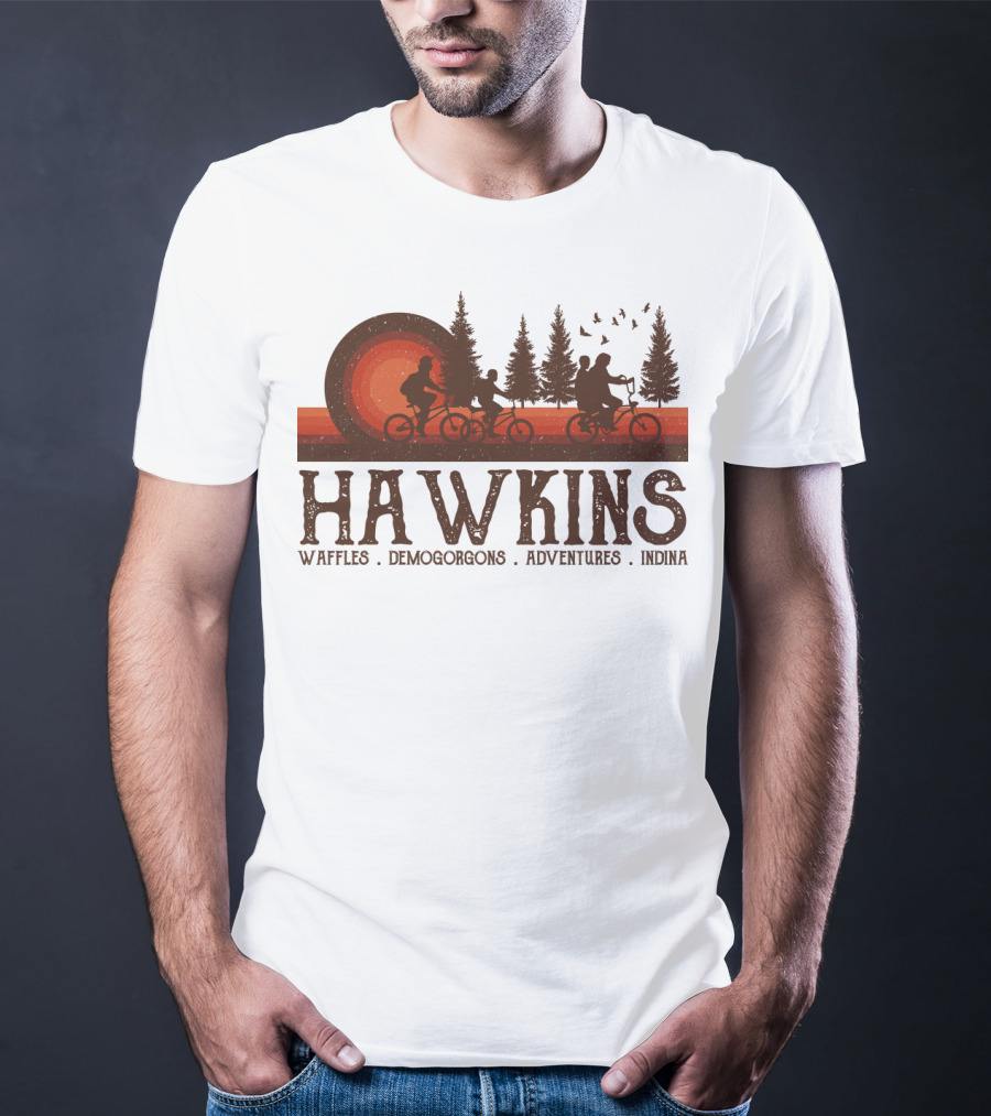 Hawkins Waffles Demogorgons Adventures Indina T-Shirt