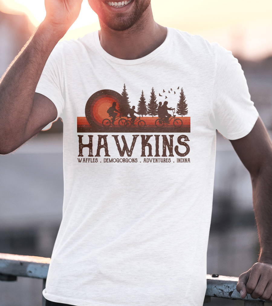 Hawkins Waffles Demogorgons Adventures Indina T-Shirt