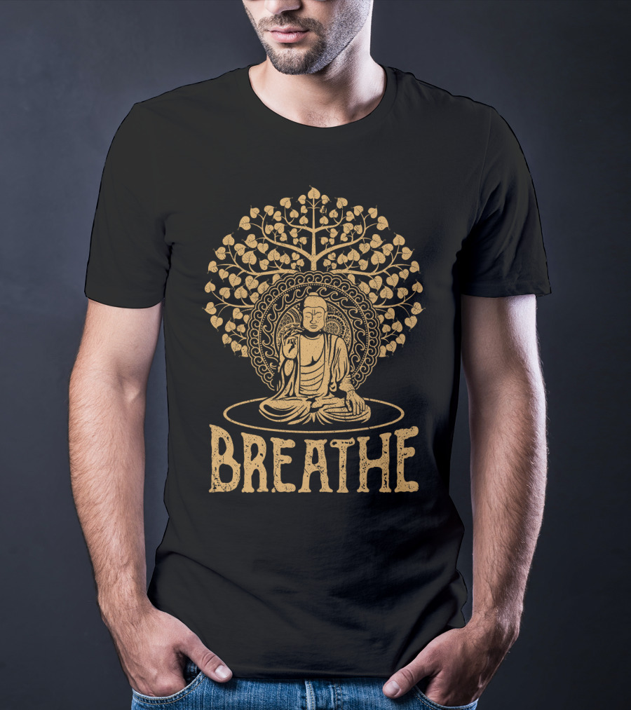 Breathe Buddha Under Bodhi Tree T-Shirt