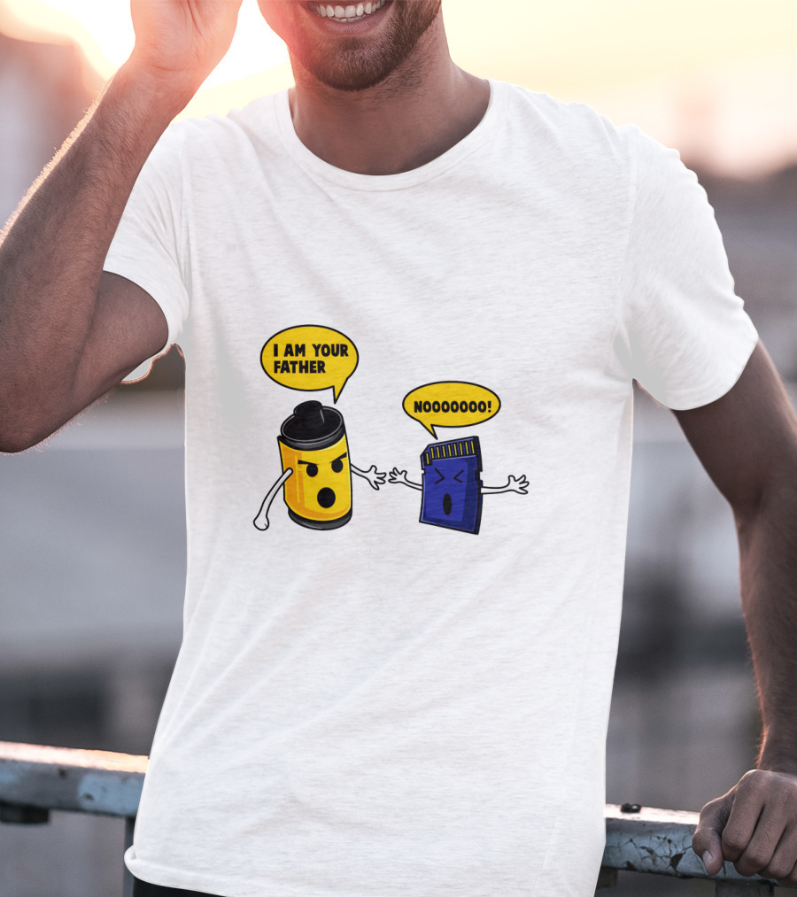 I Am Your Father Nooooooo Photography Film SD Card T-Shirt
