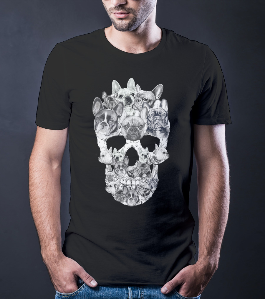 French Bulldogs Skull T-Shirt