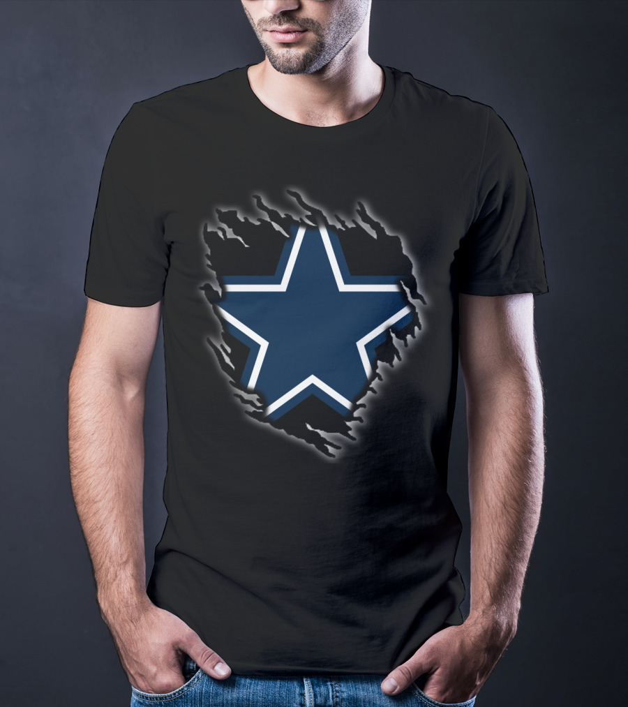 Dallas Cowboys Star Logo Ripped T-Shirt