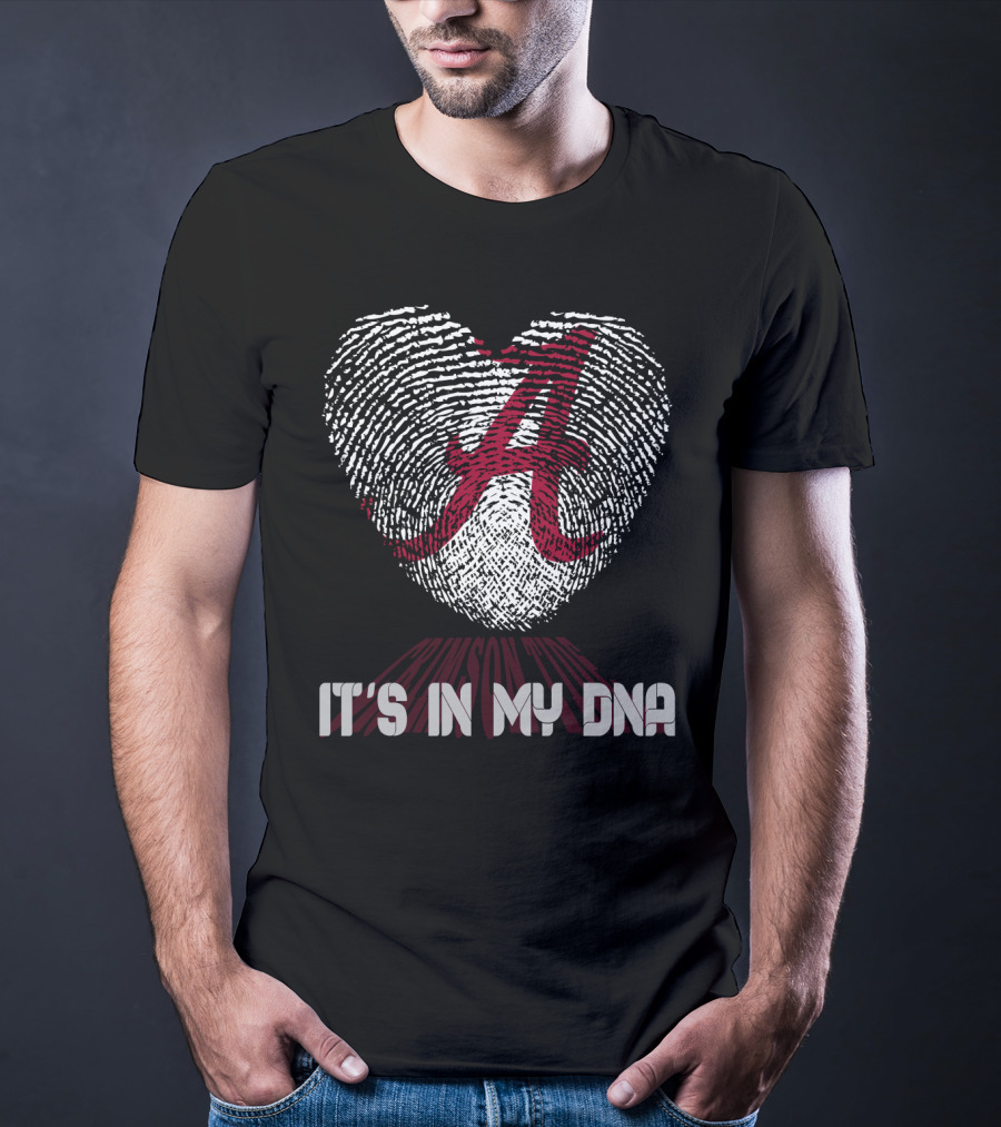 Alabama Crimson Tide A Heart It's In My Dna T-Shirt