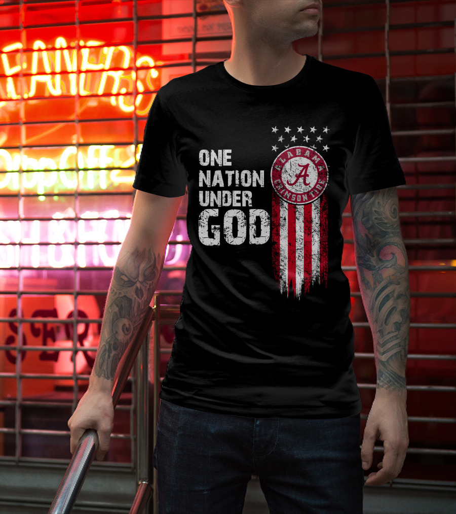 Alabama Crimson Tide One Nation Under God T-Shirt