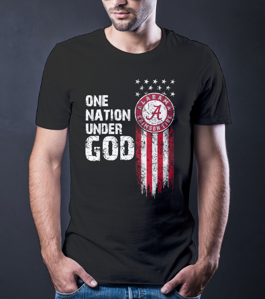 Alabama Crimson Tide One Nation Under God T-Shirt