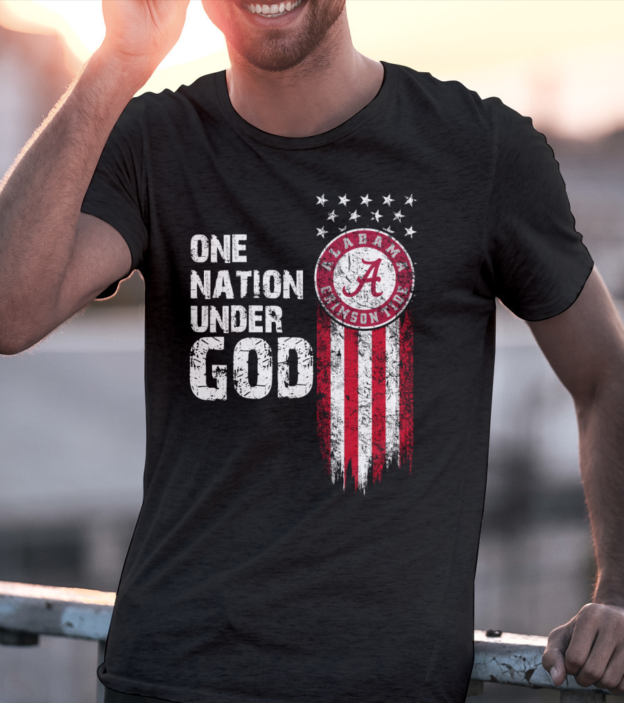 Alabama Crimson Tide One Nation Under God T-Shirt