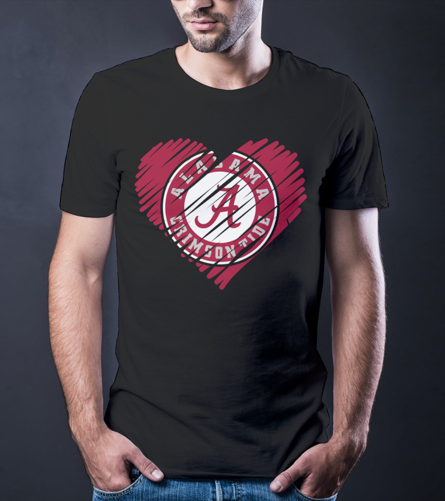 Alabama Crimson Tide Heart You Are My Love T-Shirt