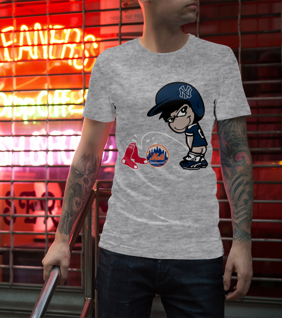 New York Yankees Vs Red Sox Mets Rivalry T-Shirt