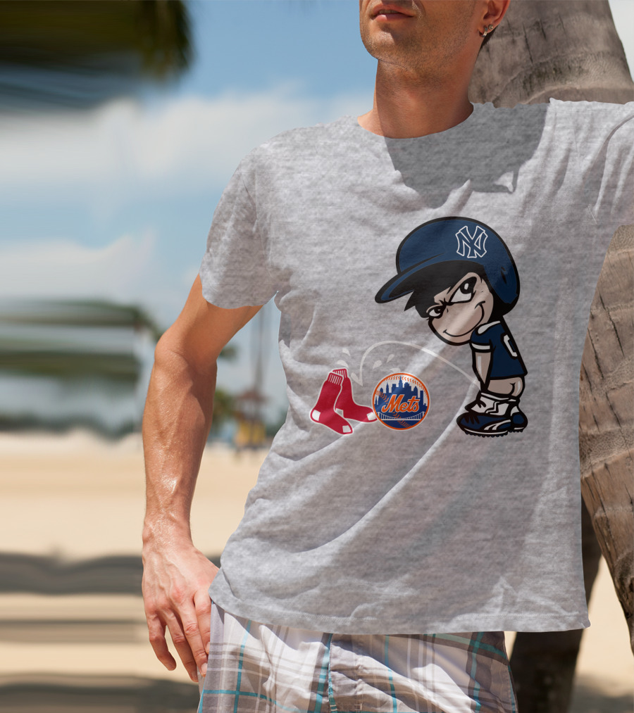 New York Yankees Vs Red Sox Mets Rivalry T-Shirt
