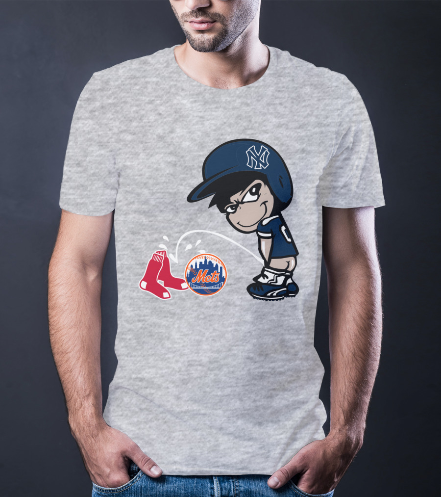 New York Yankees Vs Red Sox Mets Rivalry T-Shirt