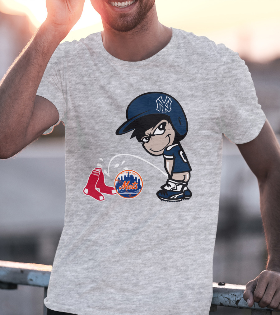 New York Yankees Vs Red Sox Mets Rivalry T-Shirt