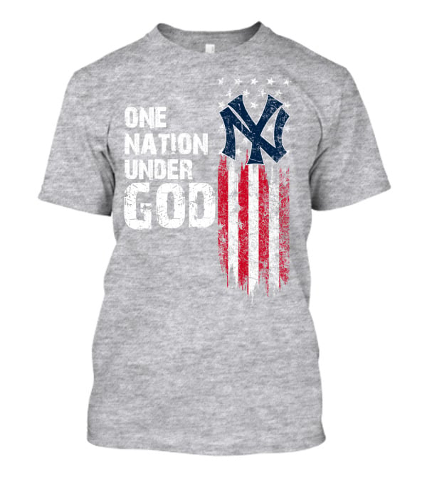 Ny Yankees One Nation Under God American Flag T-Shirt