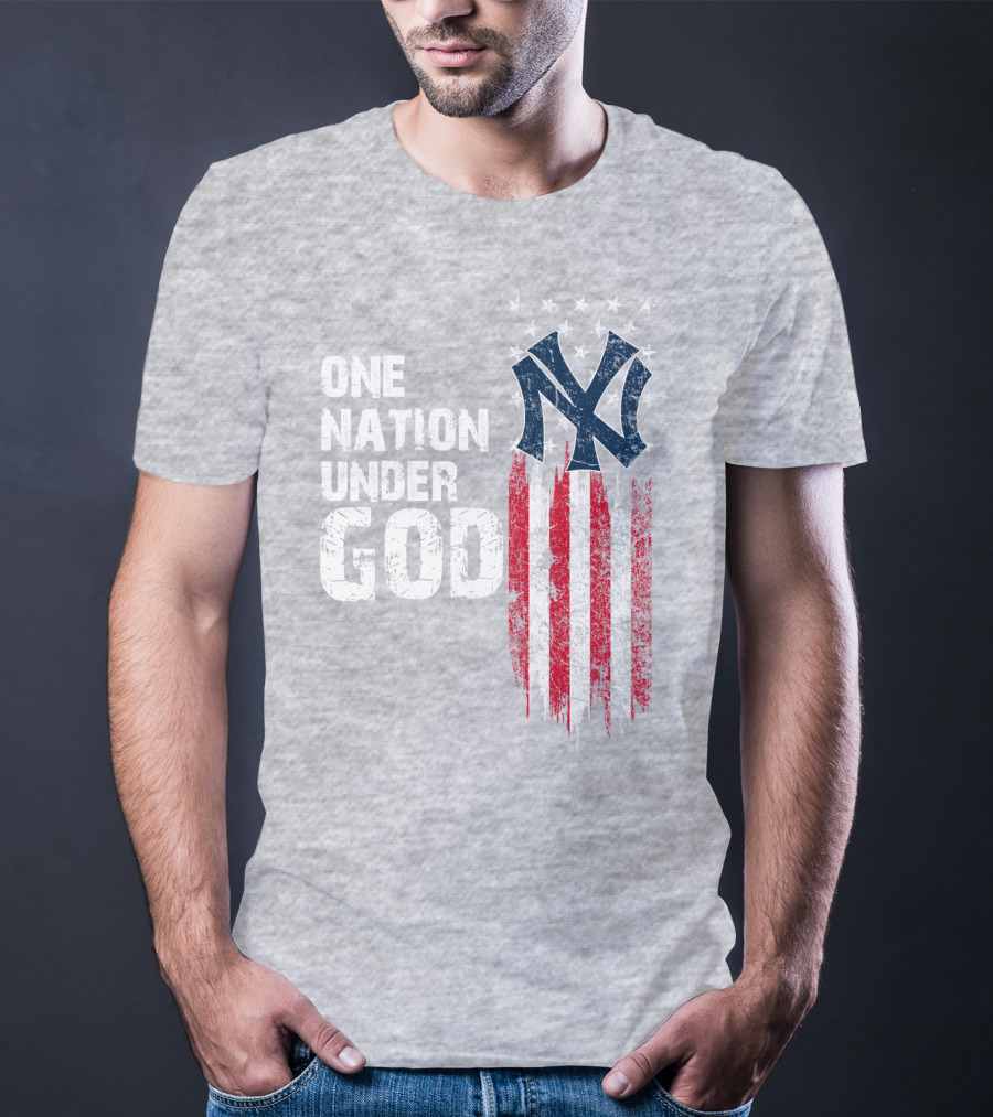 Ny Yankees One Nation Under God American Flag T-Shirt