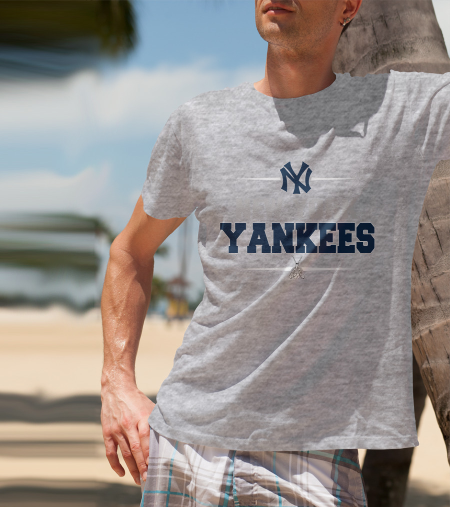 New York Yankees Ny Logo With Baseball Bats T-Shirt