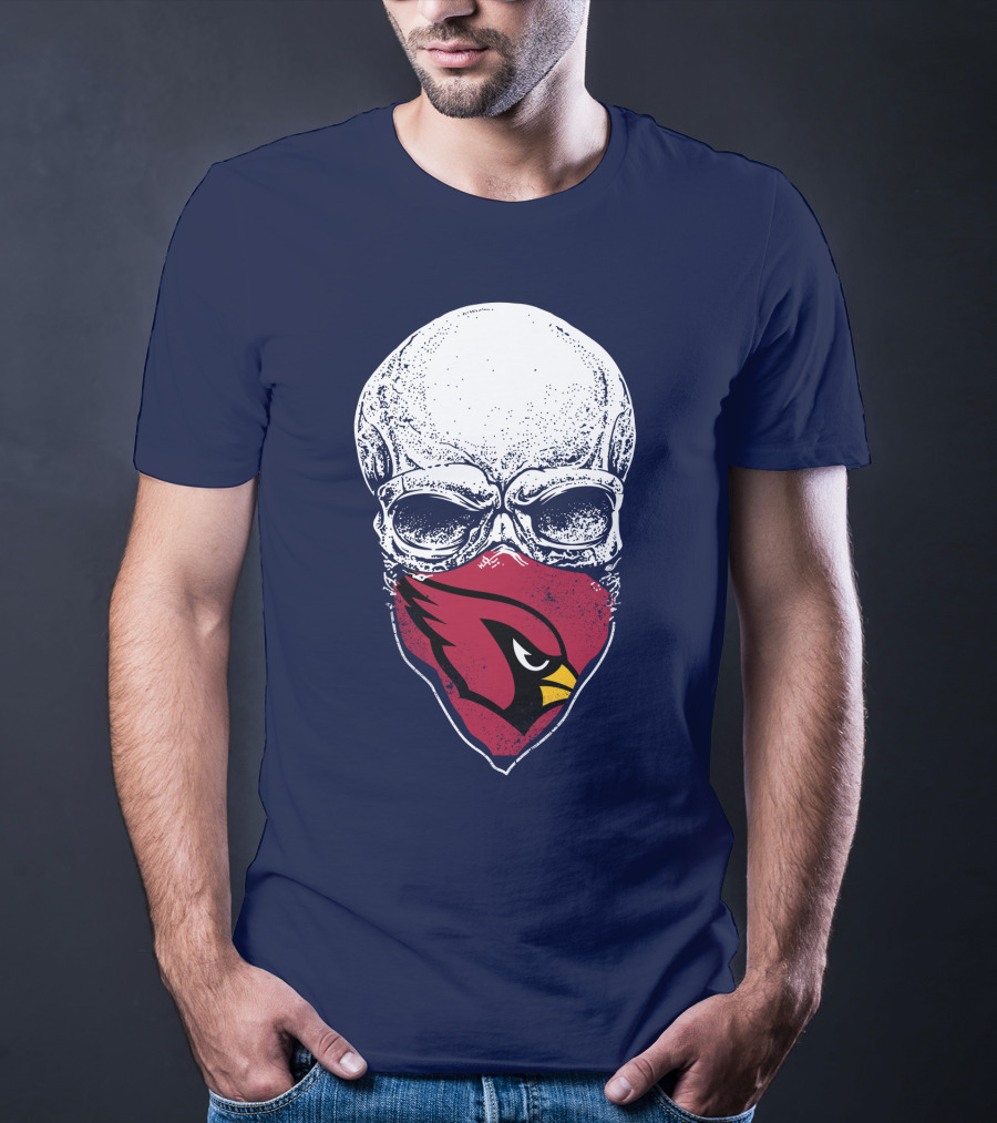 Cardinals Fans Skull Bandana T-Shirt