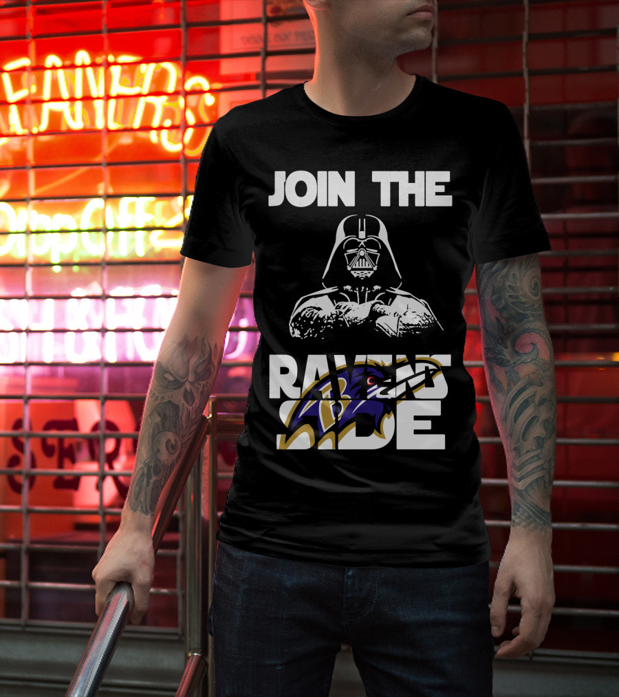 Join The Ravens Side Baltimore Ravens Football Fandom Merchandise T-Shirt