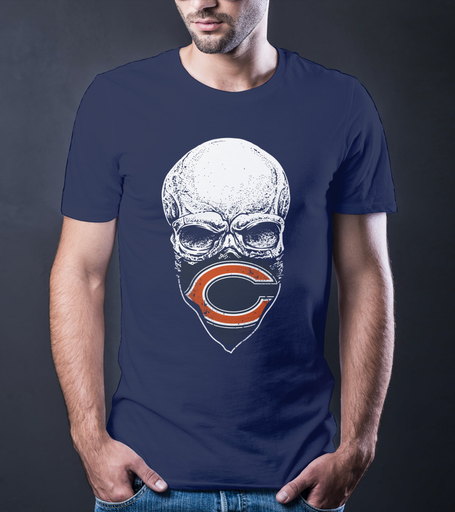 Chicago Bears Skull C T-Shirt