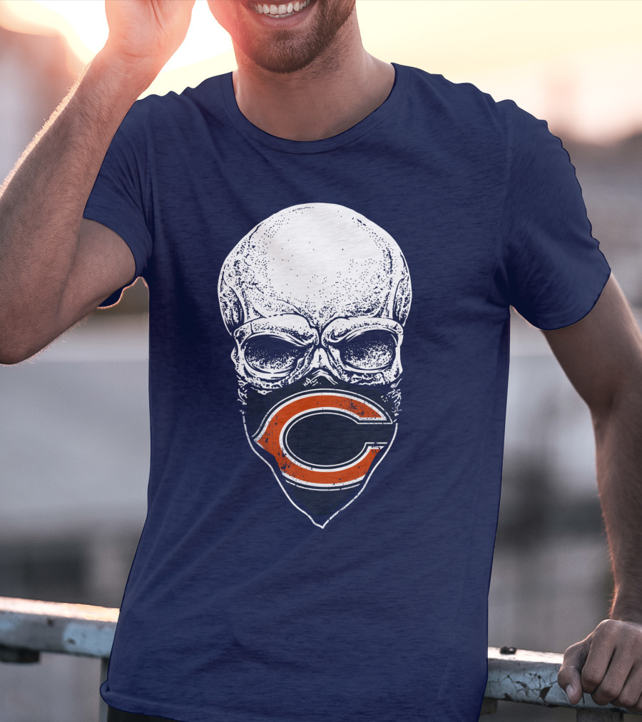 Chicago Bears Skull C T-Shirt