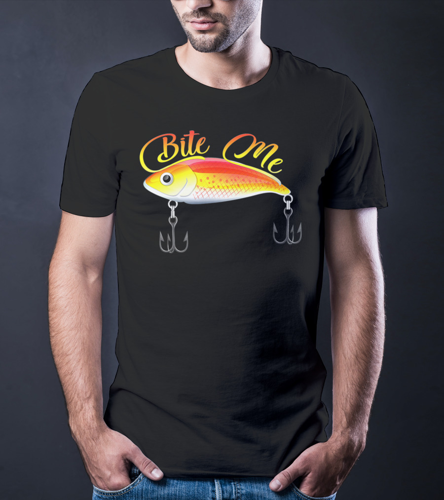 Bite Me Fishing Lure Hooks T-Shirt