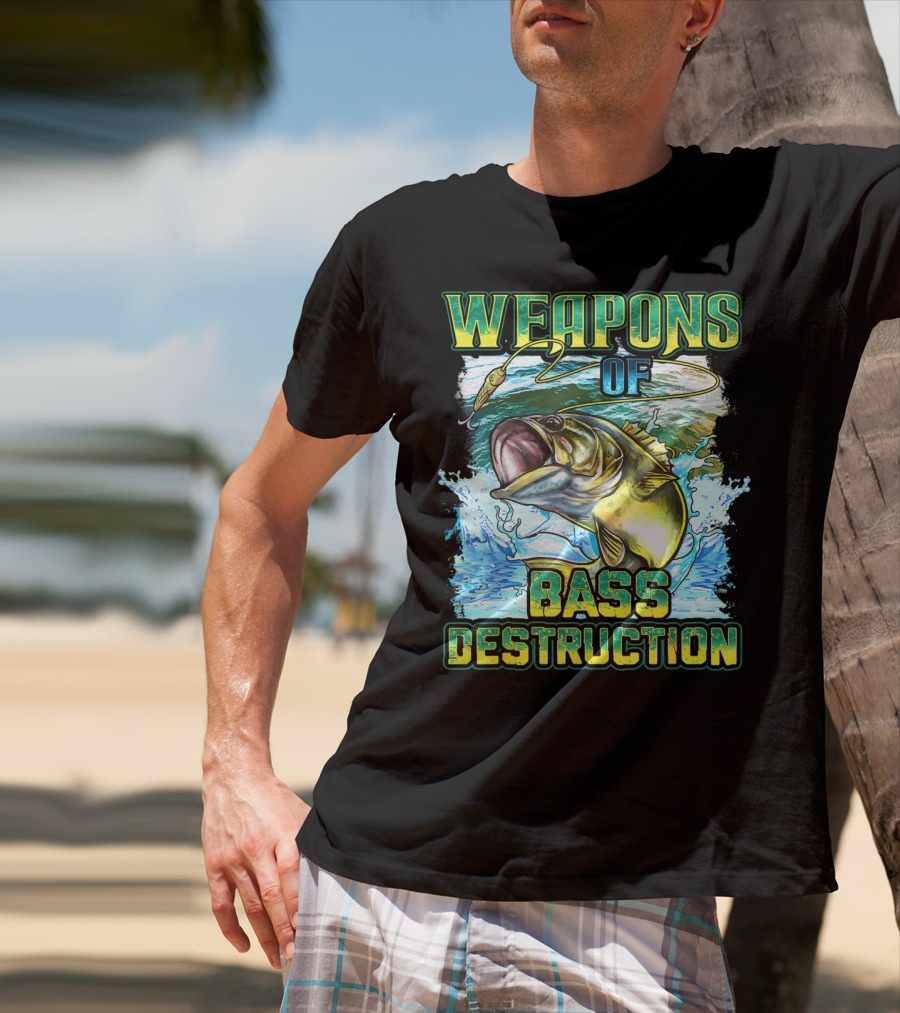 Weapons Of Bass Destruction Fisherman Bass Fishing T-Shirt