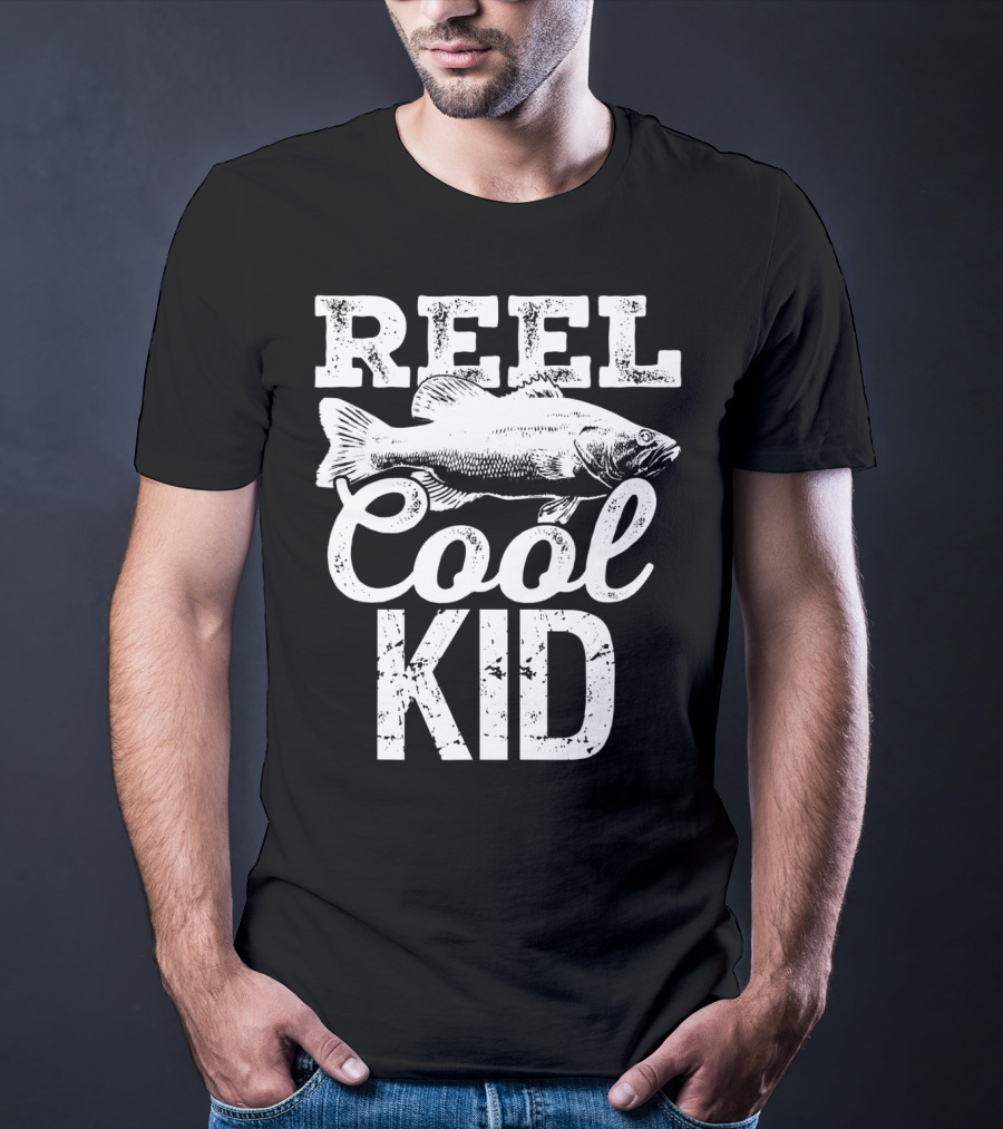 Reel Cool Kid Fishing Outdoor Angler T-Shirt