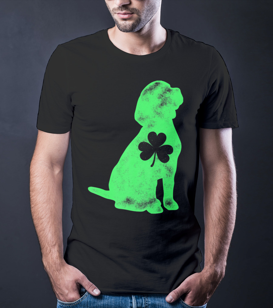 Beagle St Patricks Day Shamrock T-Shirt