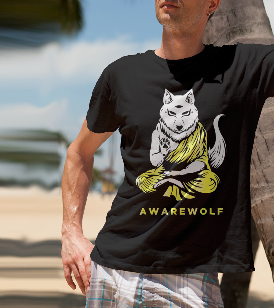 AWAREWOLF Best Yoga And Werewolf Lover T-Shirt