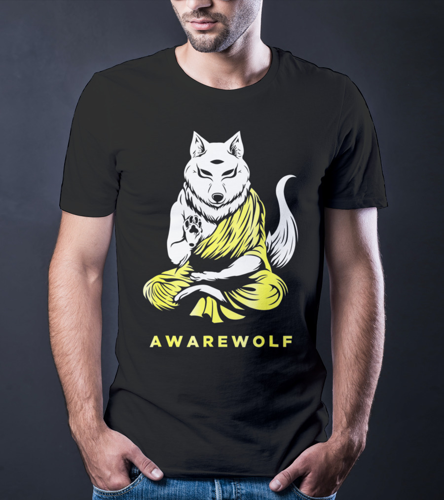 AWAREWOLF Best Yoga And Werewolf Lover T-Shirt