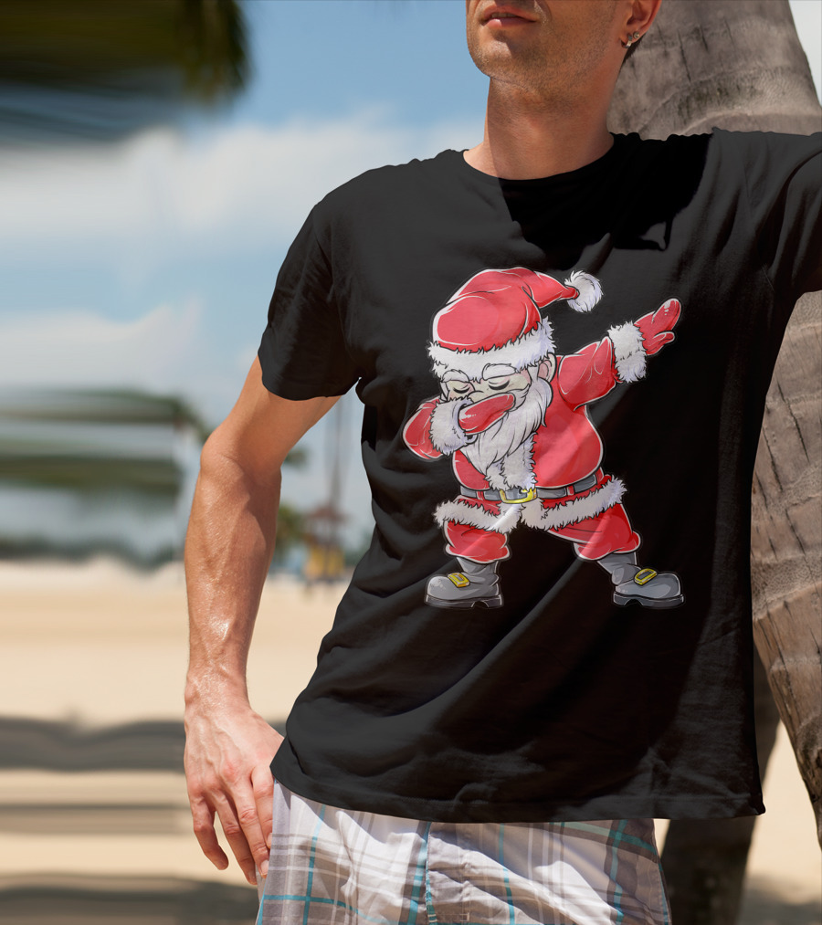 Christmas Santa Dabbing Kids Girls T-Shirt