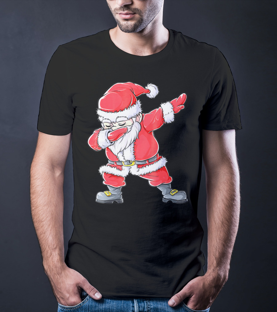 Christmas Santa Dabbing Kids Girls T-Shirt
