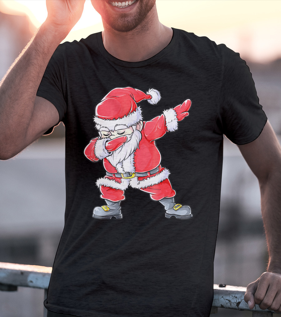 Christmas Santa Dabbing Kids Girls T-Shirt