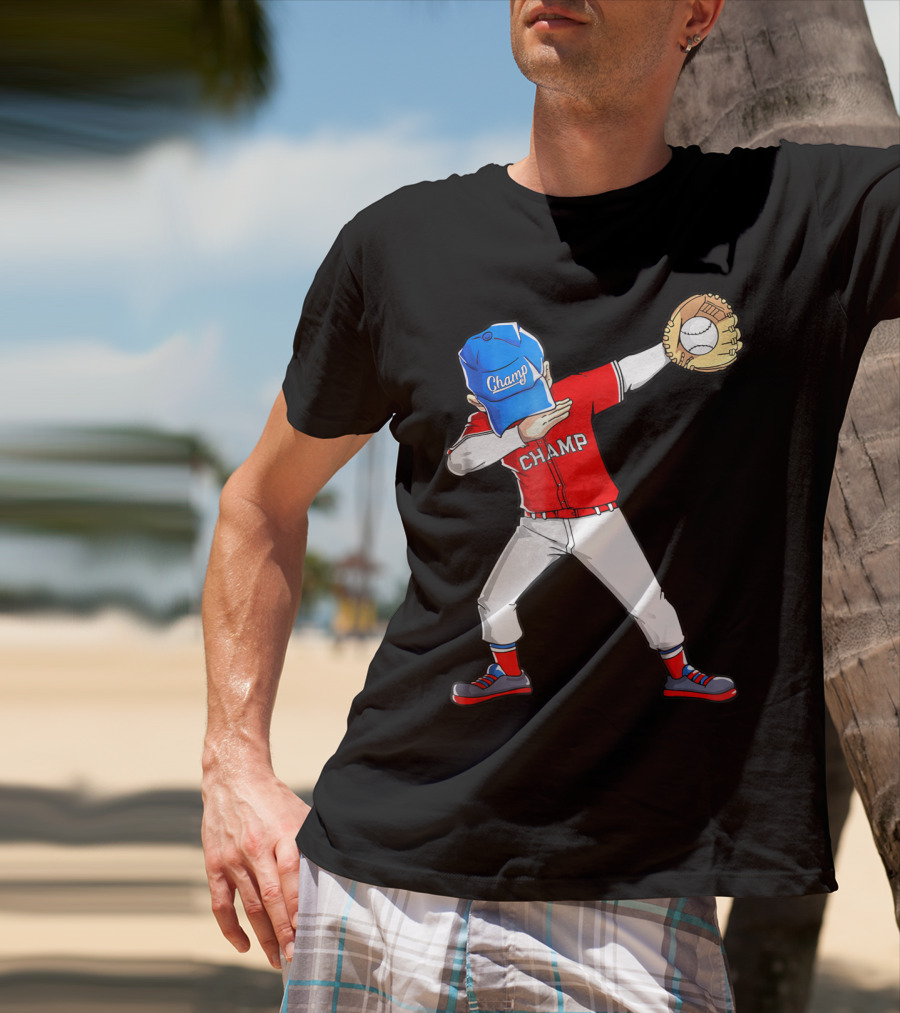 Champ Dabbing Baseball Dab Dance T-Shirt
