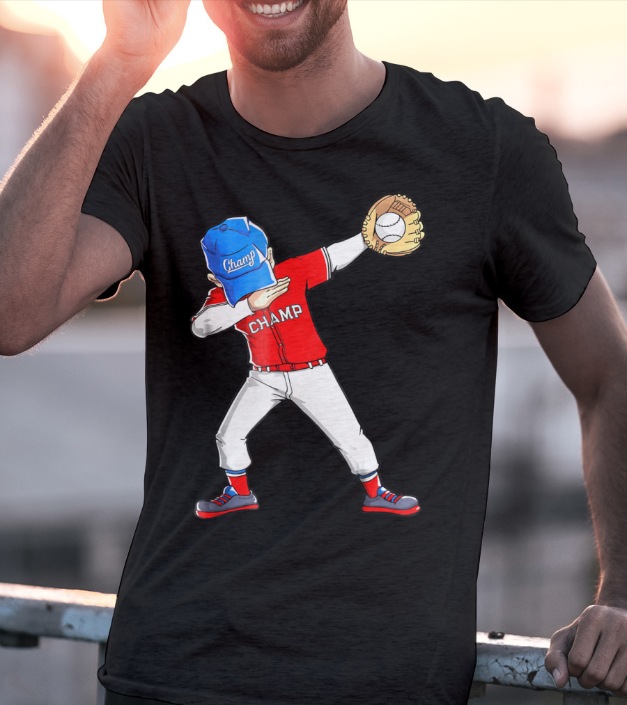 Champ Dabbing Baseball Dab Dance T-Shirt