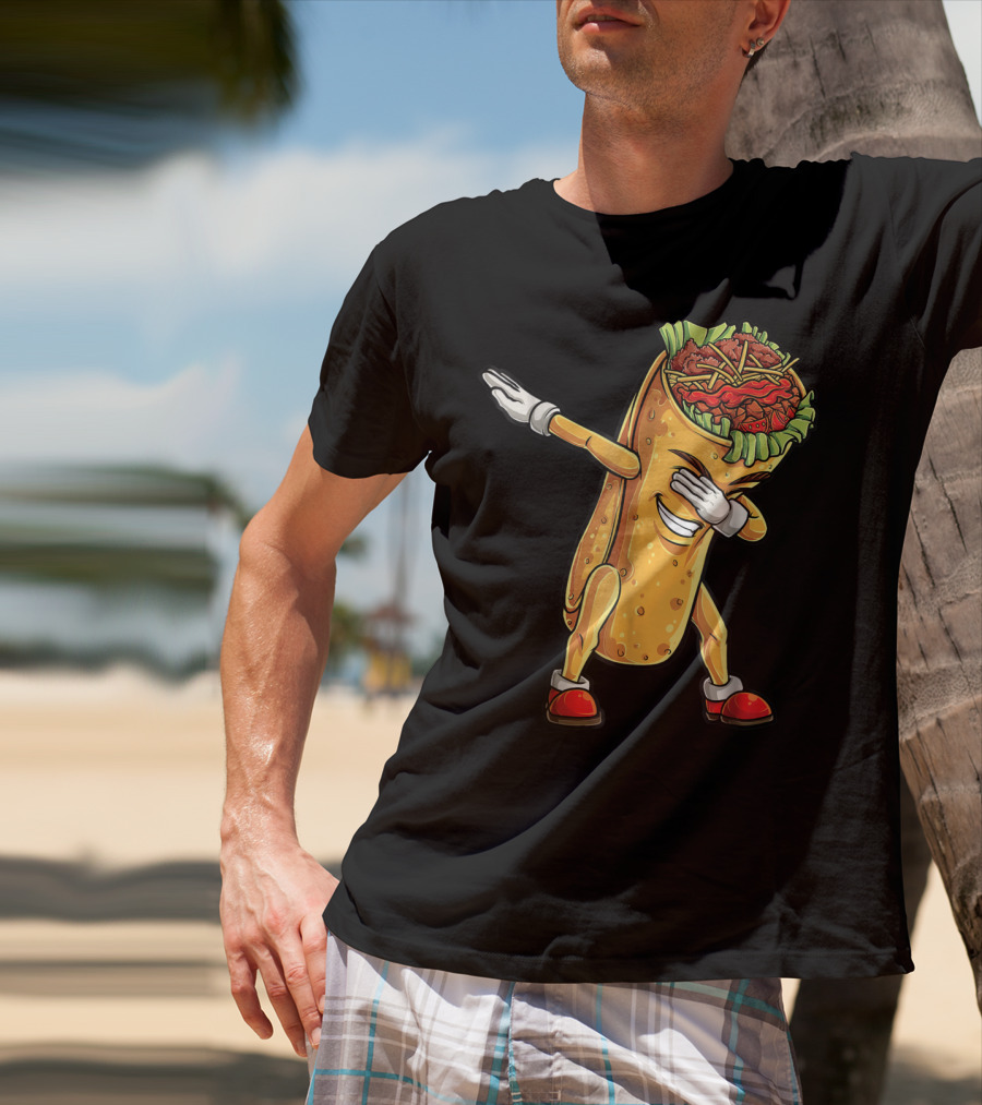 Dabbing Burrito Celebration Cinco De Mayo T-Shirt