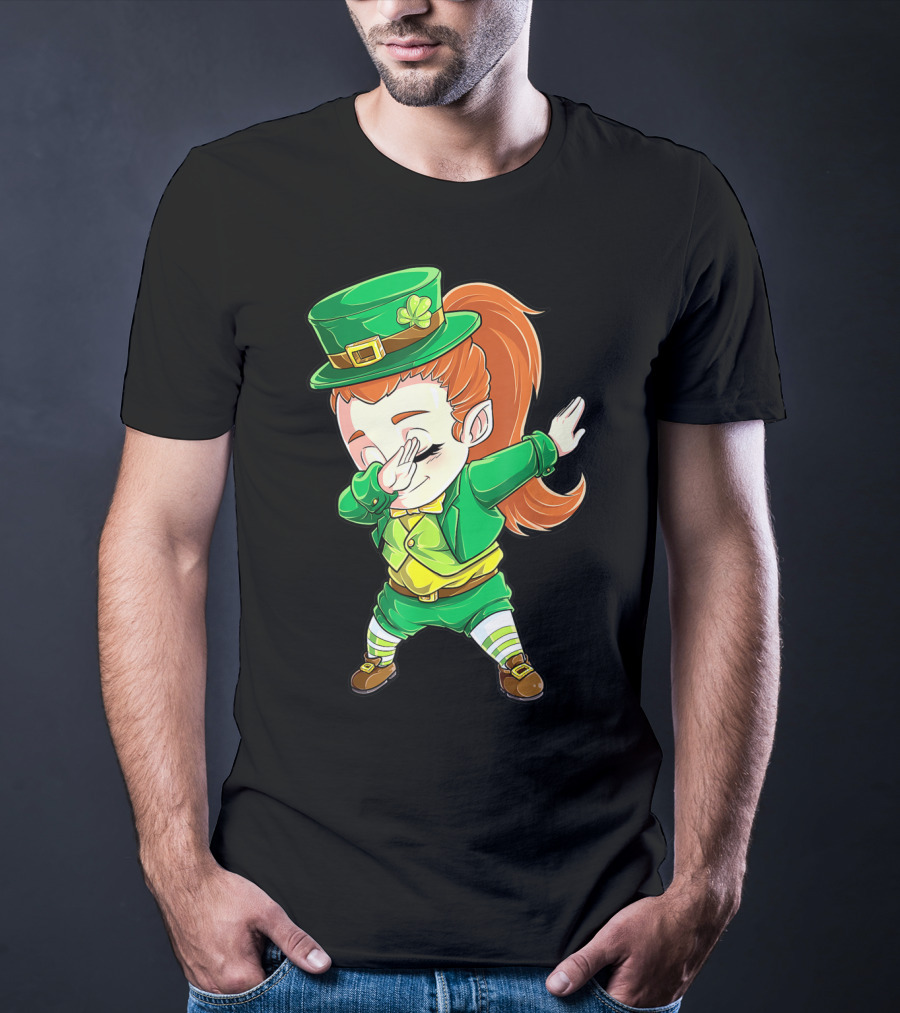 Dabbing Leprechaun St. Patrick's Day Animation T-Shirt