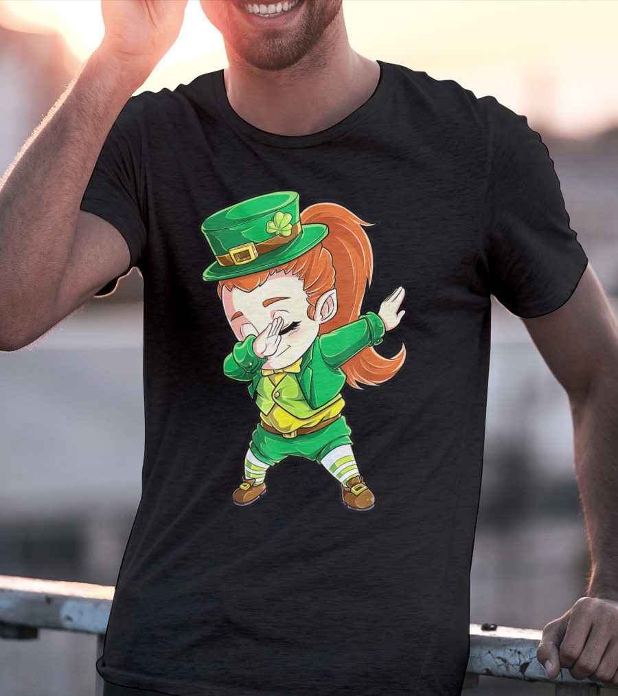 Dabbing Leprechaun St. Patrick's Day Animation T-Shirt