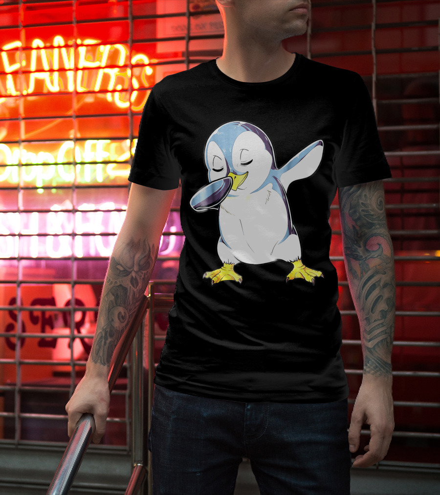 Dabbing Penguin Kids Boys Funny Dab Dance Bird Cute Fun T-Shirt